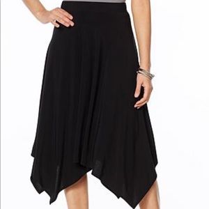 Slinky hanky hem skirt